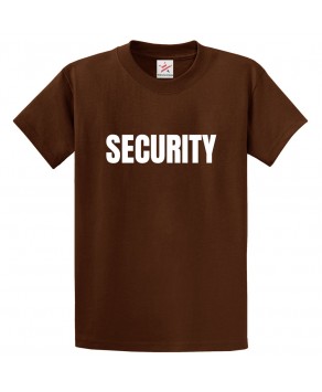 Security Unisex Novelty Classic Kids and Adults T-Shirt